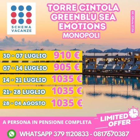 Torre Cintola Greenblu Sea Emotions 